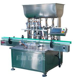 Pneumatic Control Viscous Liquid Filling Machine High Viscosity Piston Filler