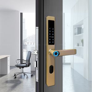 Buy cheap Digital Sliding Door Biometric Lock Code Card Key Access Tuya Remote Control product