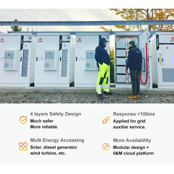 All in One Parallel Ready Energy Storage Battery System Outdoor Container With Lifepo4 Battery
