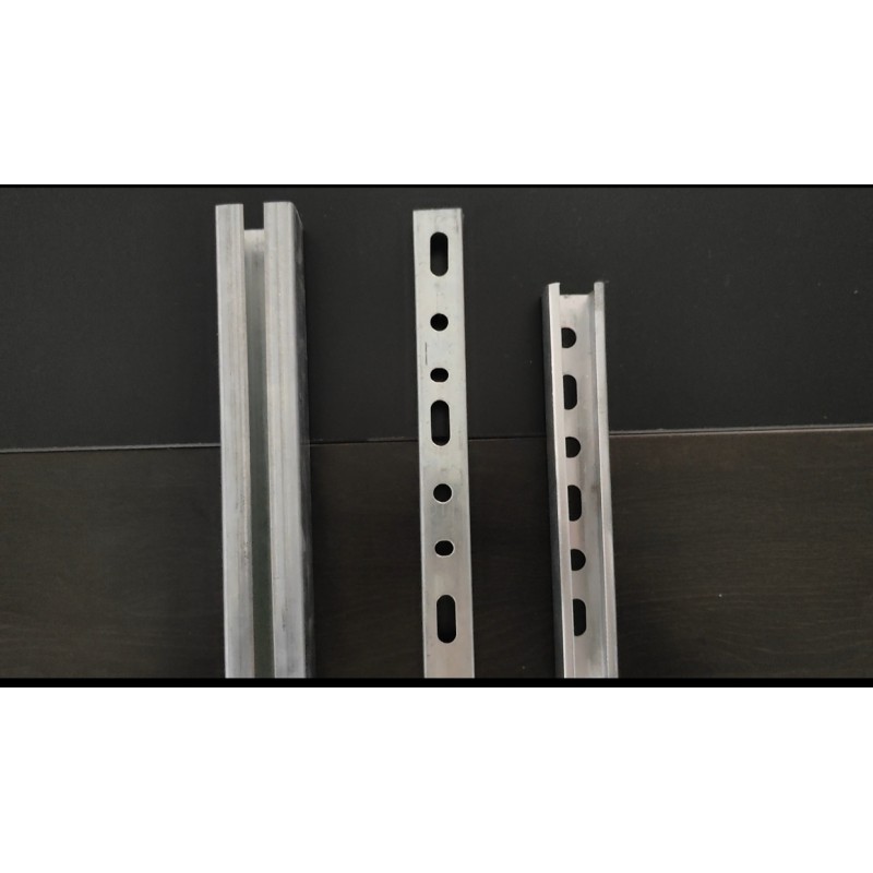 Lightweight Solid Non-Perforated Metal Strut Channel with Custom Length for Heavy Load Bearing