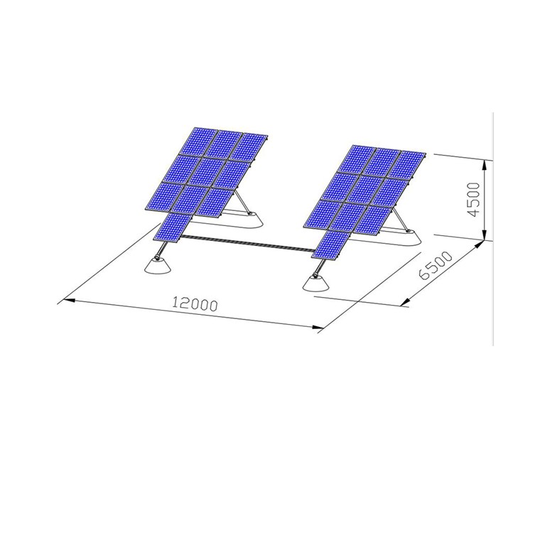 5kw Dual Axis Solar Trackers 27m/S 2 Axis Tracking Solar Panels