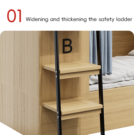 Modern Safe And Stable Bunk Bed For Youth Hostel