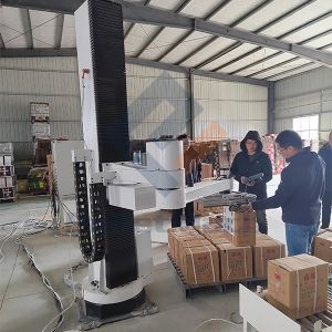 Carbon Steel Baking Varnish Robotic Palletizer with Ethernet Communication