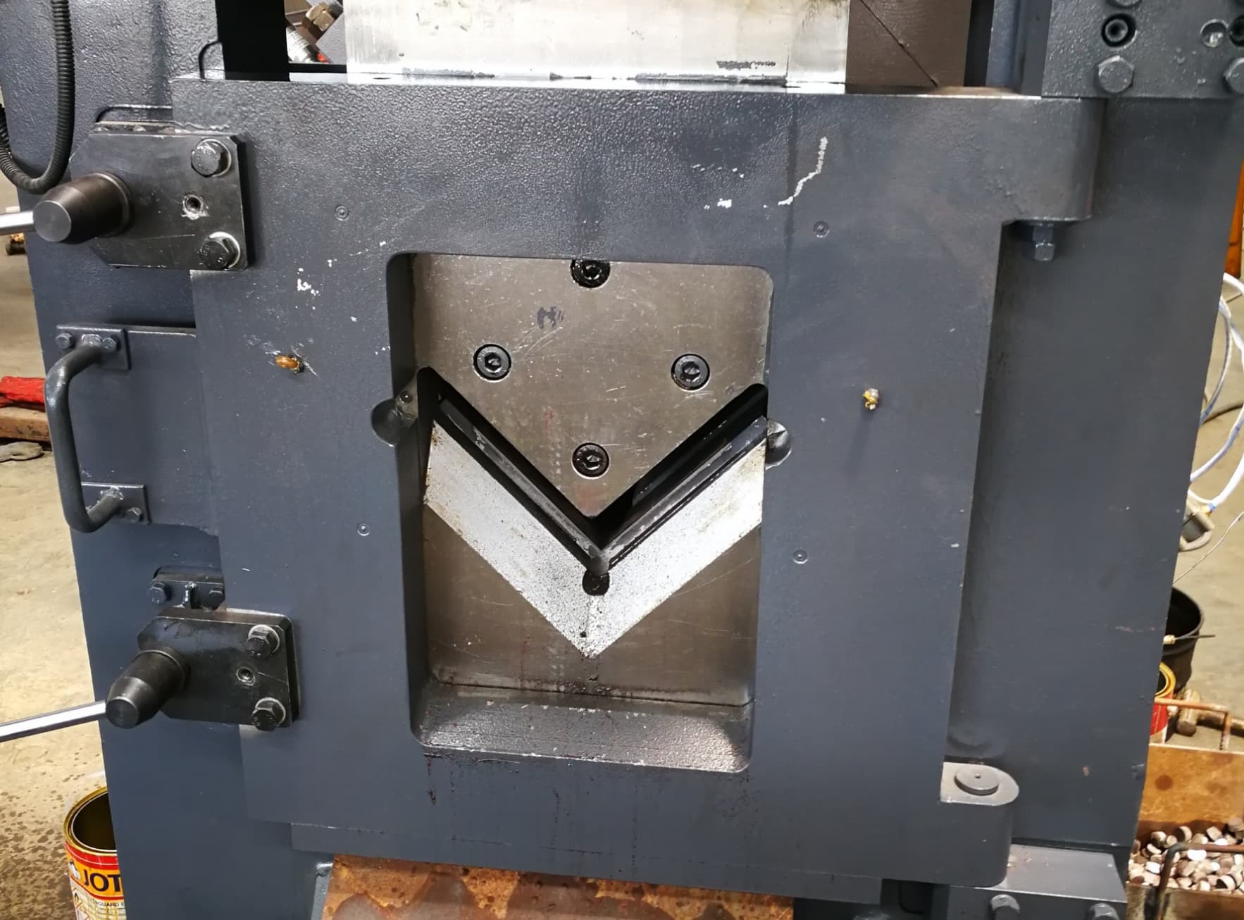 Precision CNC Angle Punching Marking And Shearing Line For Telecom Towers