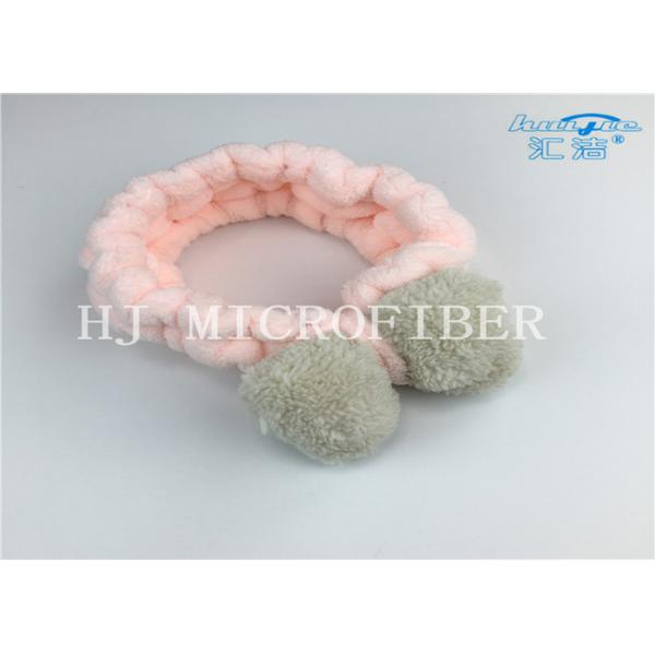 Super Soft And Cute Microfiber Shu Velveteen Fabric Clasp Bath Hair Band For Washing Face Using