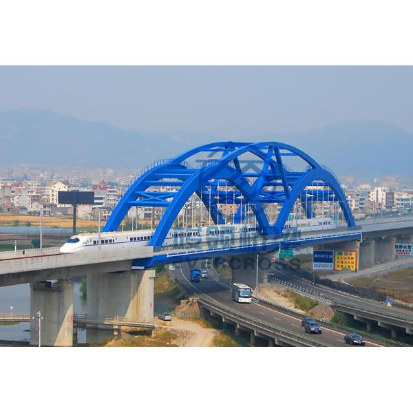 Easy Assembly Steel Truss Arch Bridge Large Span Big Loading Capacity