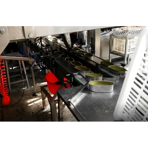 Meat Sealing PLC Automatic Fish Canning Equipment