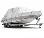 600D Polyester Trailerable Boat Cover , Heavy Duty Marine Grade Runabout Boat