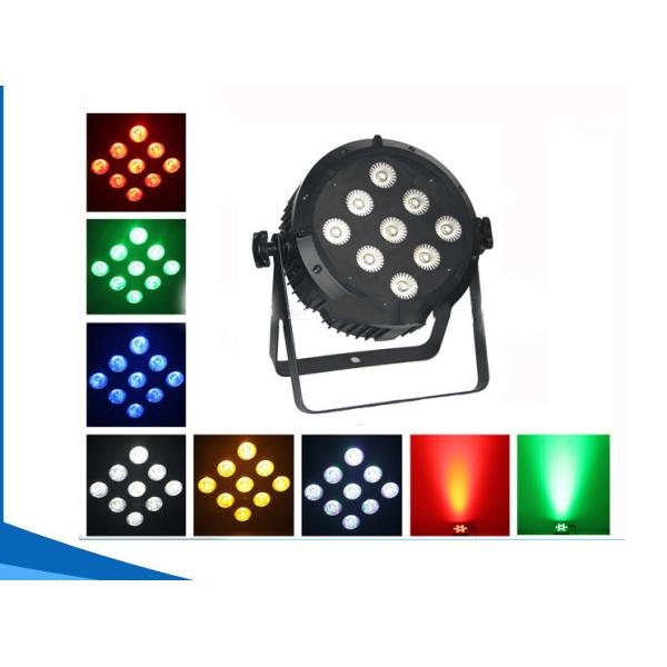 4in1 Dmx512 Round Led Mini Flat Par Light Auto Sound Master - Slave Control