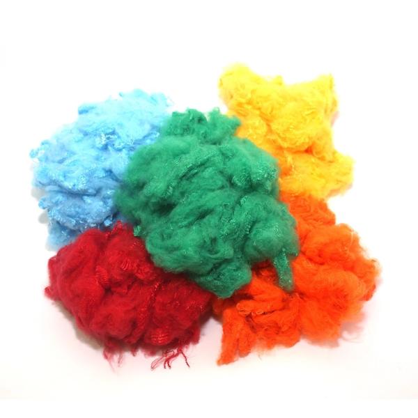 Multiple Colour PSF Polyester Staple Fiber Microfiber 1.2D 100% Virgin Heat Resistant