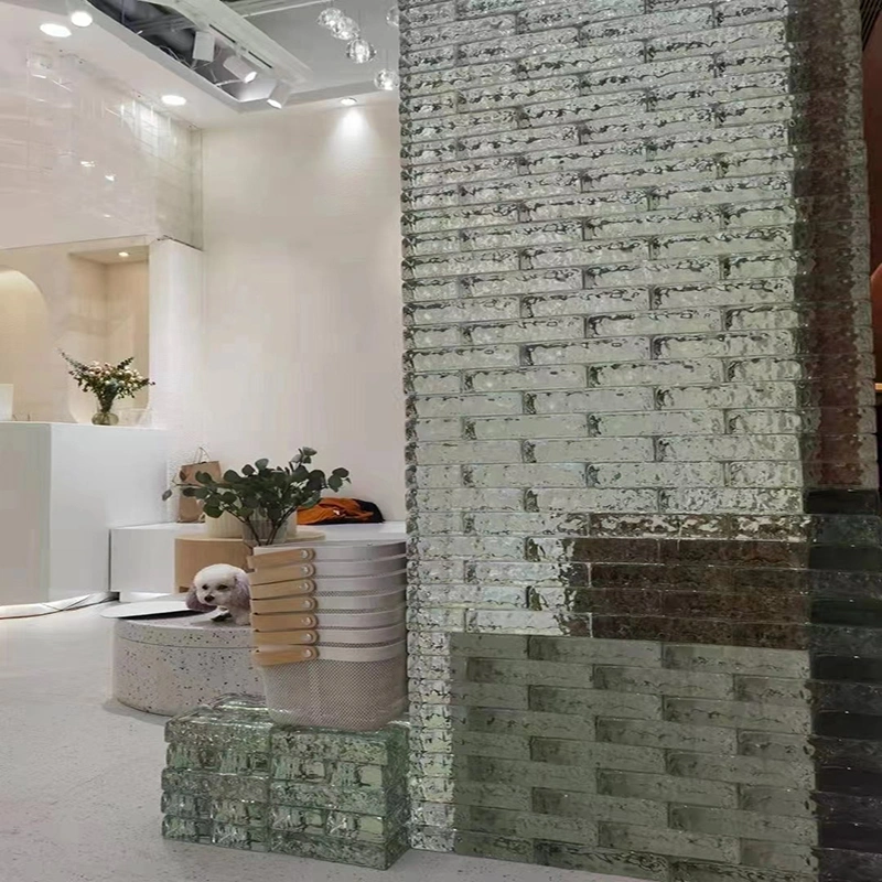 Elegant Glass Bricks Partition Walls Insulated Translucent Timeless