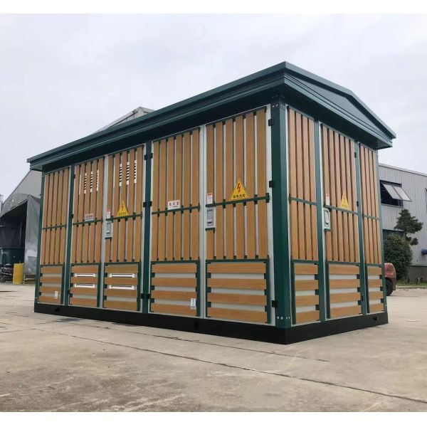 Compact Box Type Transformer Substation 35kv 1250KVA Rain Proof Electrical Equipment