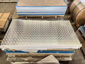 Buy cheap Embossed Aluminum Checkered Plate 3003 1100 5 Bar Pattern For Car Truck product