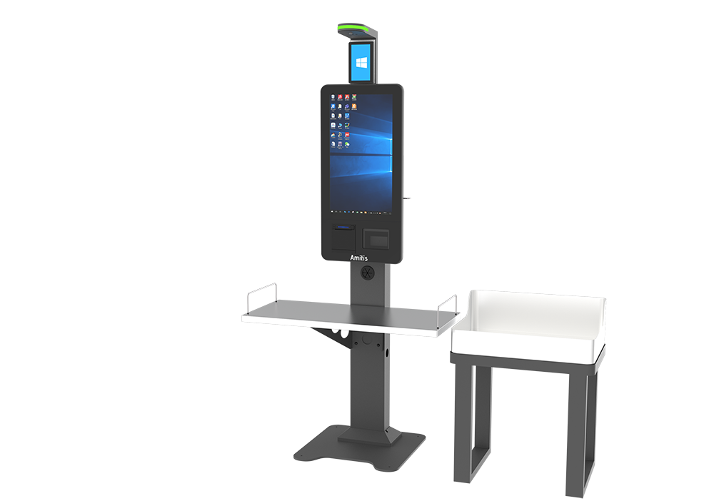 21.5" Self Checkout Kiosk Intel N95 i5 RK3576 Win10 Android Linux Thermal Printer NFC System