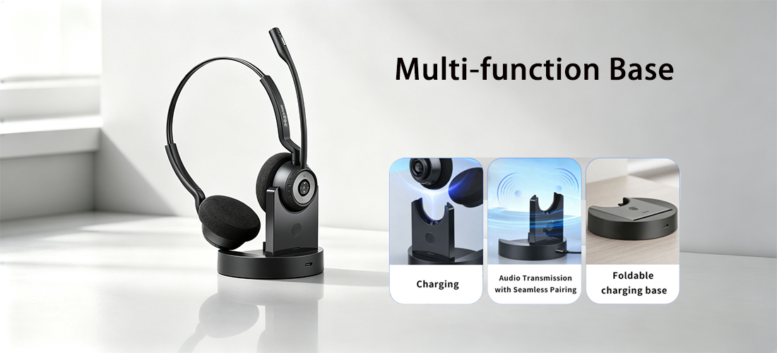 BT308 Series Dual Mode Bluetooth Headset For PC & Mobile