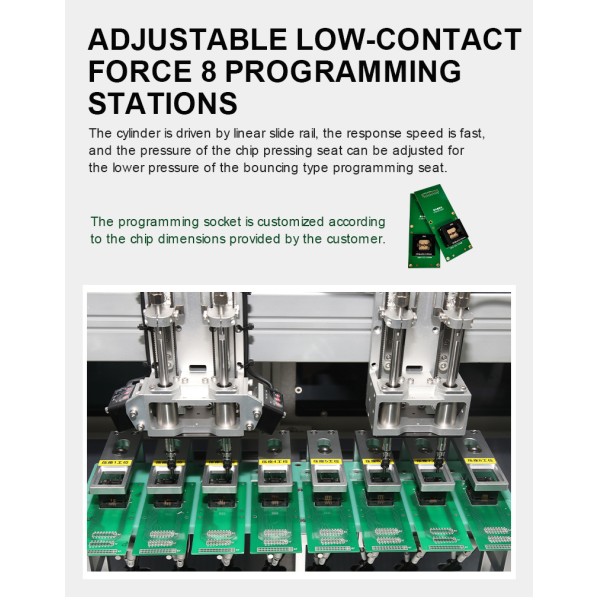 Kincoto KA42-5000 High Efficiency Automatic Chip Programming Device Tape and Reel IC Burner Tester machine for SMT Assembly Line