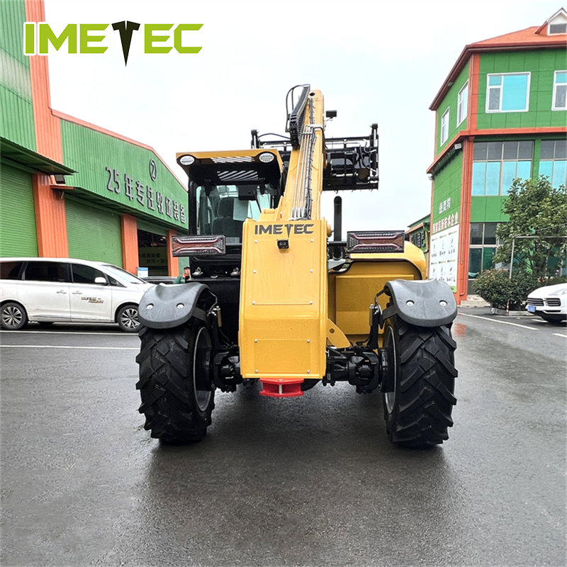 Compact IMETEC Telescopic Arm Loader Flexible Steering Small Telescopic Handler For Narrow Working Space