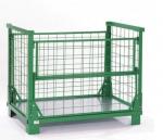 Multi Color Wire Mesh Pallet Cage , Welded Wire Cage With Zine Plated Surface
