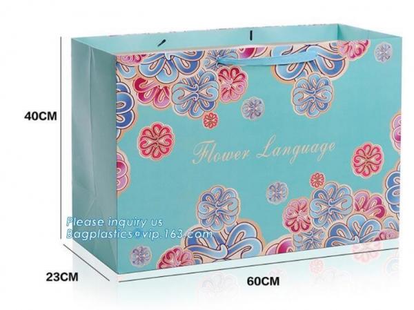 All sizes available luxury printed paper carrier bag,Factory price wholesale machine made laminated luxury paper carrier