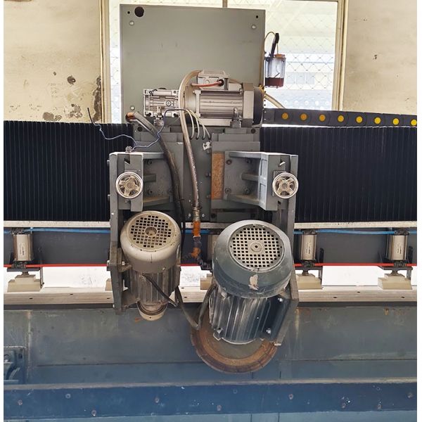 ZEUS 45 Degree Chamfering Machine One Cutting One Edging PLC Control Gearbox Stone Grinding Polishing Engine Motor Pump Bearing