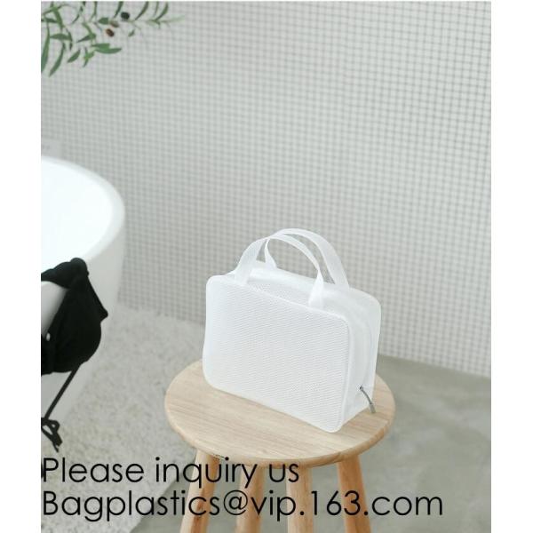 Eco ladies cosmetic bag PU leather pvc cosmetic pouch,Reusable Ladies Girls Clear Transparent PVC Cosmetic Pouch
