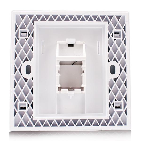 Kico cat6 cat5 cat7 RJ11 RJ45 single port pvc faceplate Type 86*86 Networking Faceplate