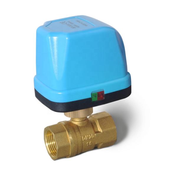 Miniature Electric actuator Two-way motorized Ball 3 way Valve with Three-wire Two-control for Air Conditioning Water Heating