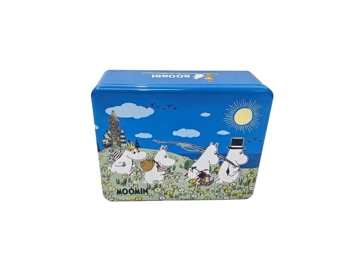 Customized Durable Rectangular Metal Storage Tin with Lid Canister for Cookies, Snacks, Kitchen Organization