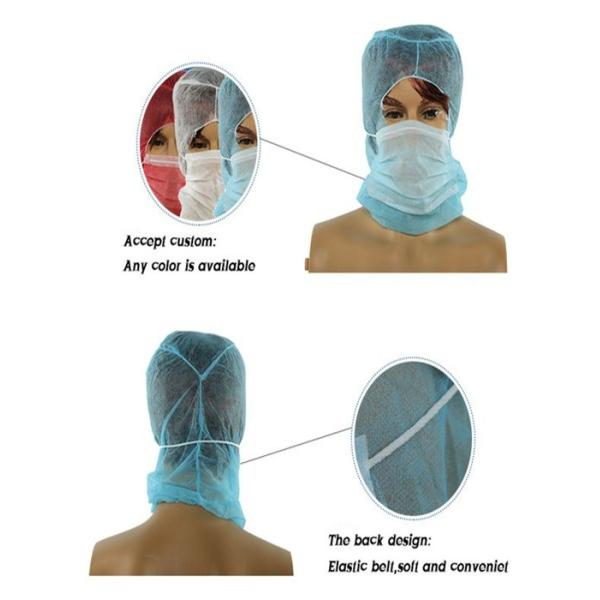 Non Woven Disposable Head Covers Breathable With Elasticated Trim