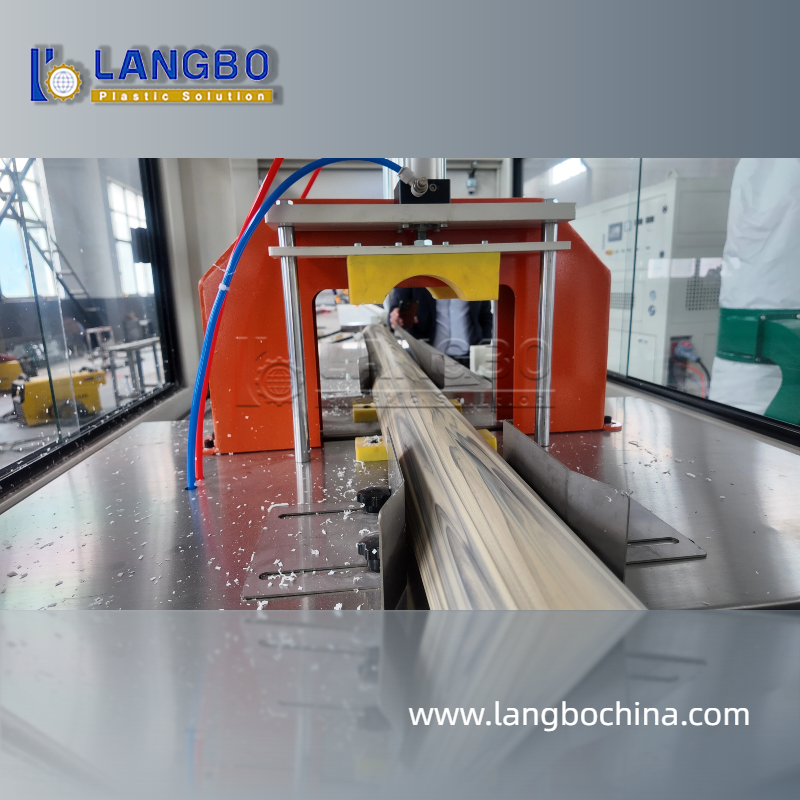 PVC Profile Making Machine With Co-extrusion Layer Improving Surface Gloss And Rough Finish