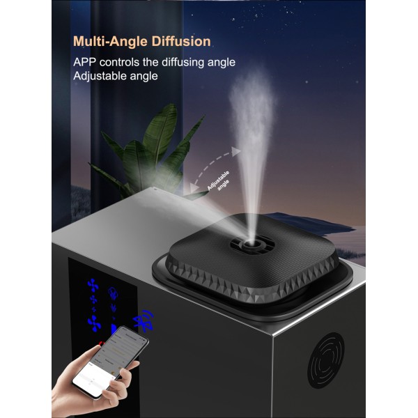 8W Power 200ml Oil Capacity WiFi App Control Essential Oil Diffuser and Aromatherapy Diffuser for HVAC Installation