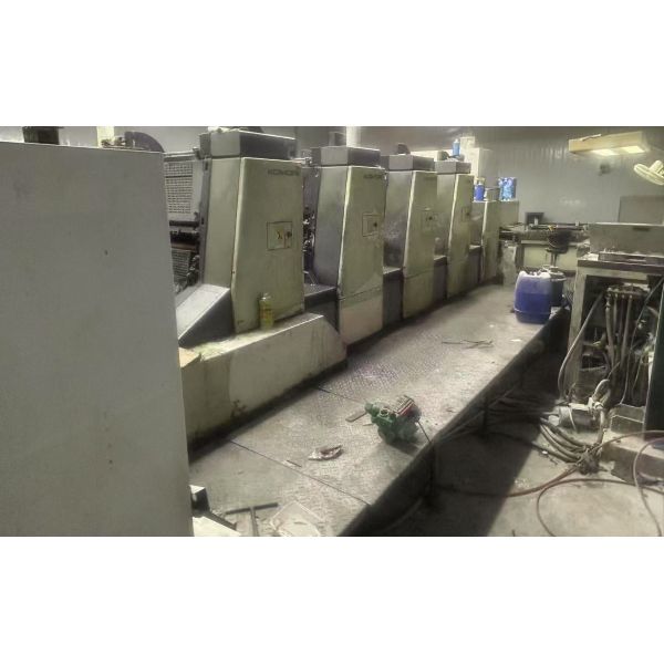 Used Komori L428 Offset Printing Machine with 200v Power 30000 kg Weight and 4500X1700X1600 mm Dimensions
