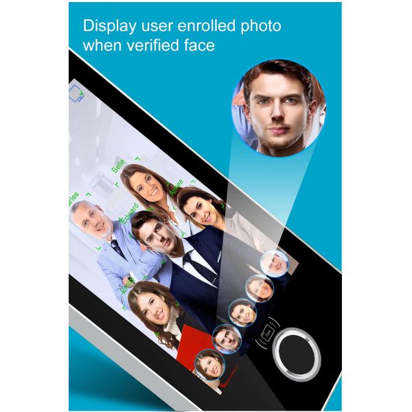 TCP/IP WiFi Cloud Access Control System Multi-Person Face Recognition Biometric Time Attendance Night Vision 5000/10000