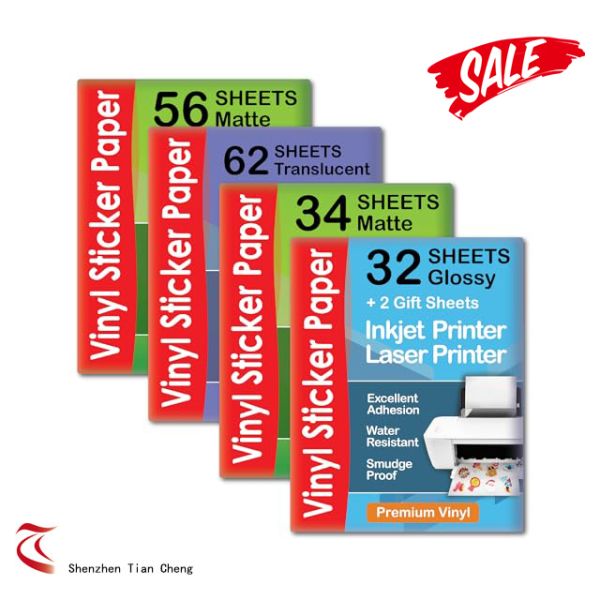 A4 Size Sticker Paper Removable Adhesive Labels - Repositionable No Residue