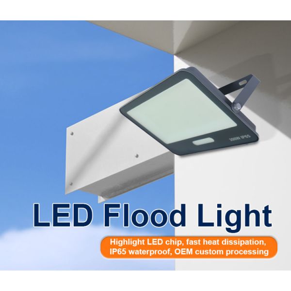 KCD Motion Sensor Outdoor Explosion Proof LED Flood Light 100W Smart Marine Garden Floodlight