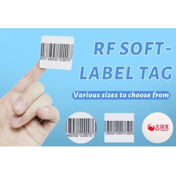 Security RF Soft Label Round EAS 8.2MHz Diameter 40mm Without Bar Code