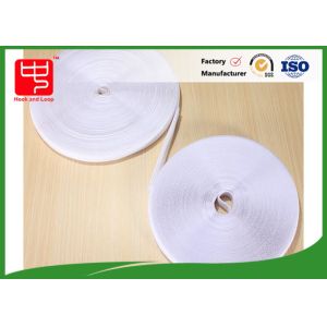 Buy cheap Fabric Hook And Loop Tape Self - Adhesive / White Hook Loop Fastener 25m Per Roll product
