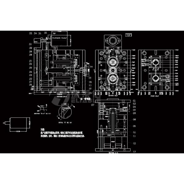 Hot Runner Injection Molding Molds , PET Preform Mould HRC45 - HRC48 Hardness