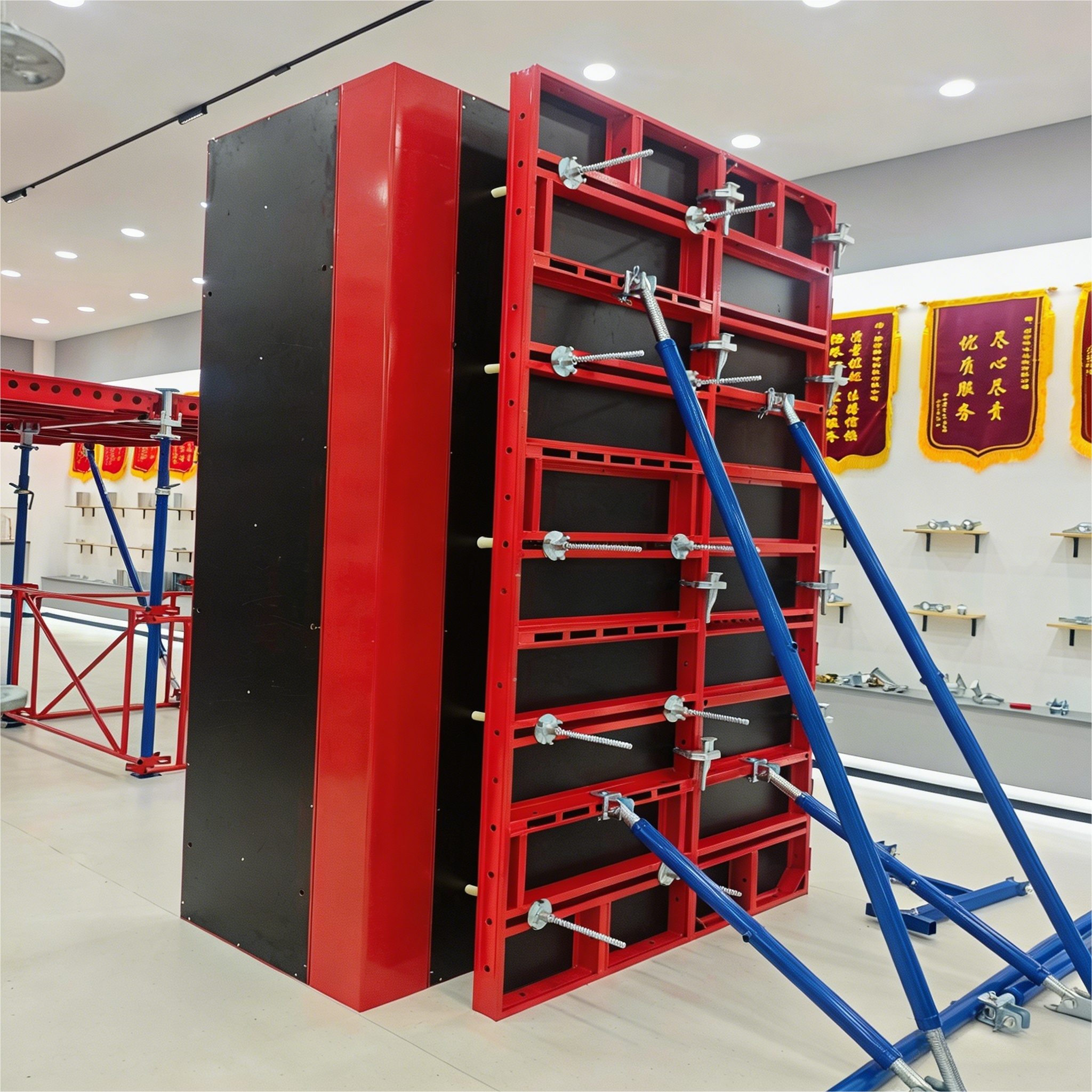 Aluminum frame formwork system installation and application