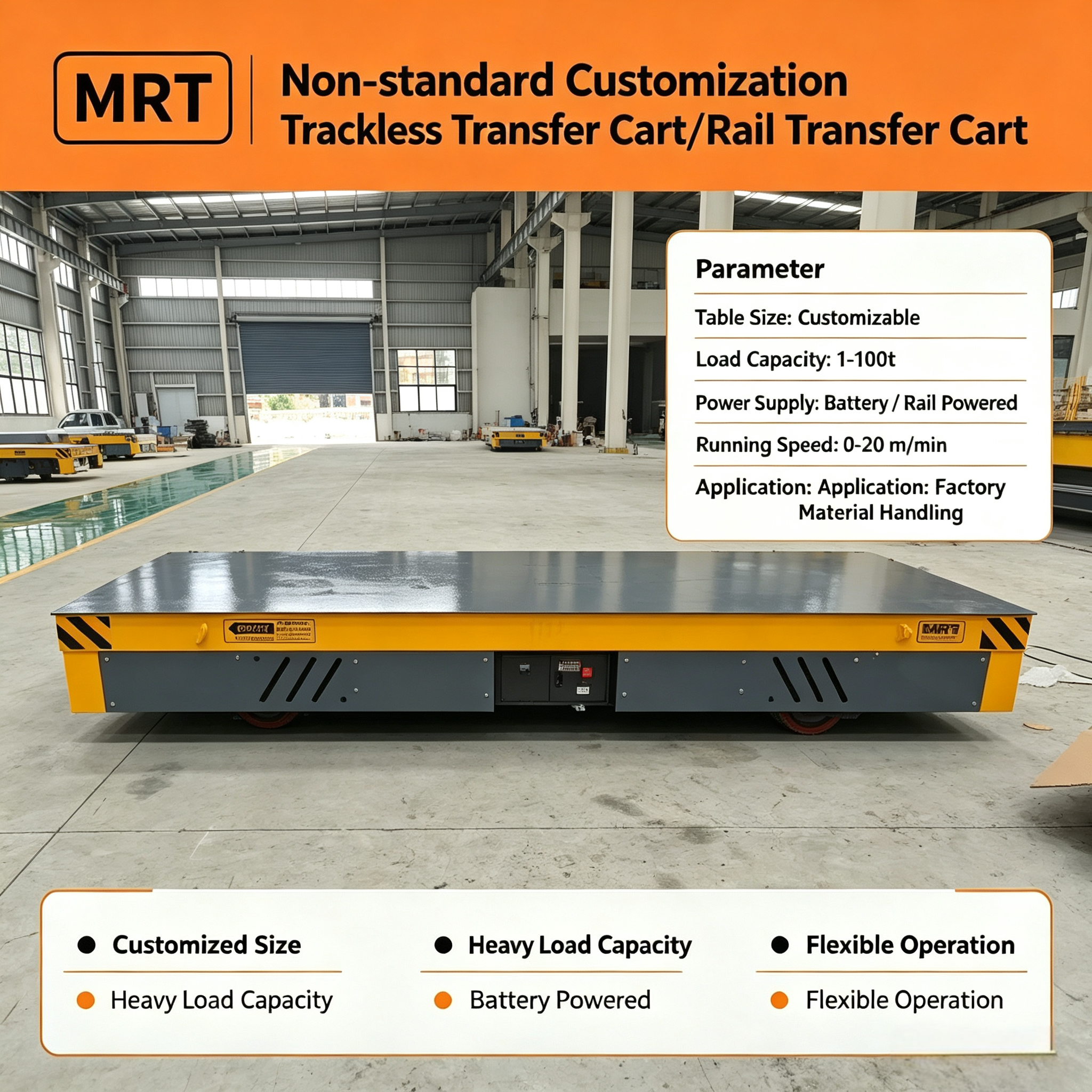 Customizable Electric Transfer Trolley Compatible With Various Countries Ensuring And Movement Of Materials In Warehouses
