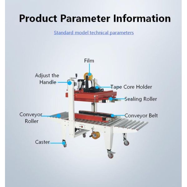 Semi-automatic Carton Packaging Machine Carton Tape Machine Straight-Type Automatic Carton Sealing Machine FX001 Manual Fluting