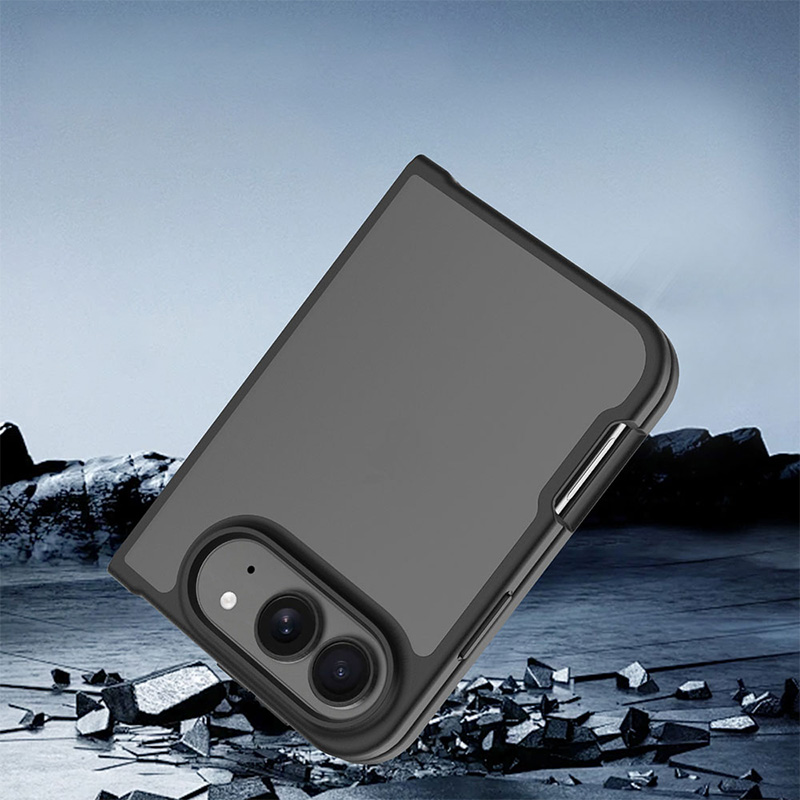 Transparent Matte Finish Shockproof TPU+PC Phone Case for 18 Fold 2026 Two Pieces Support Custom Logo OEM