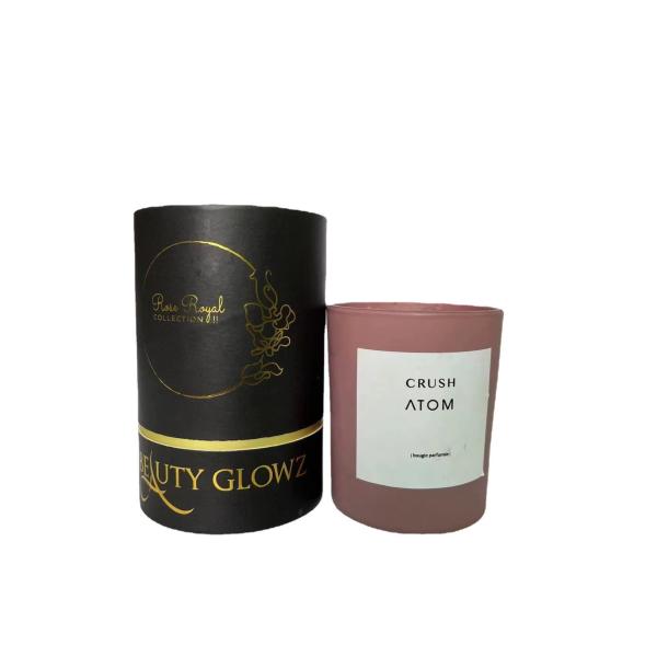 Candle Tea paper cylinder packaging Customizable Design Matt Lamination / Foil Stamp