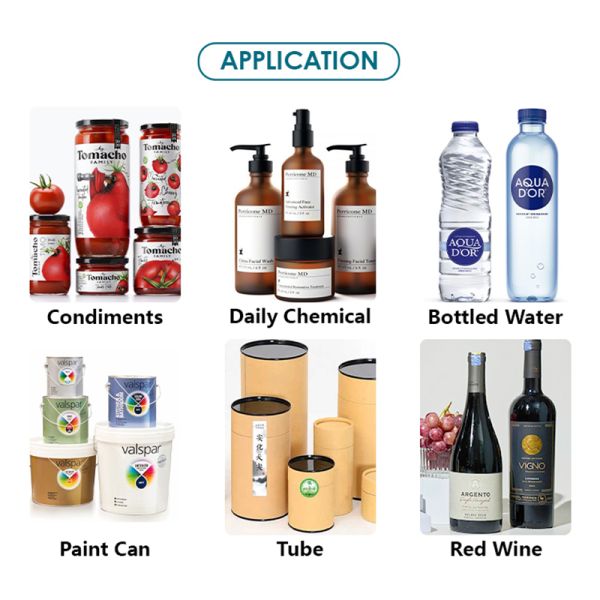 PLC Touchscreen Automatic Round Bottle Labeling Machine Applicator for Honey Jars
