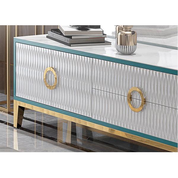 ISO18001 Marble TV Unit With Matching Coffee Table