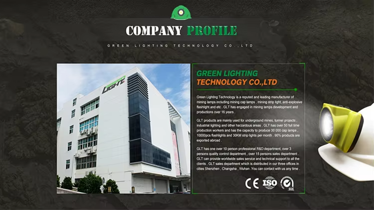 Industrial LED Mining Lamps Corded Cap Rechargeable Model Designed to Offer Bright Lighting for Underground Mining Safety