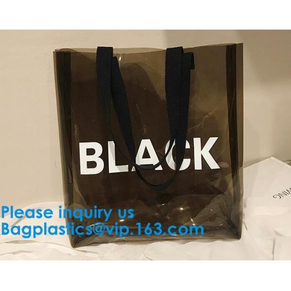 Clear Shopping Bag PVC Handbag Fashion Big Bags Jelly Package Large Transparent Tote Bag Shoulder Bag Leisure Beach Bag