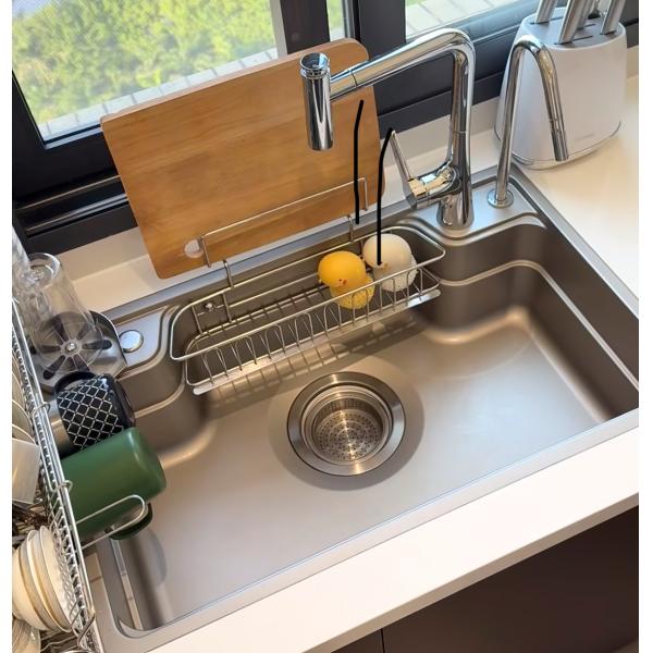 Undermount & Top Mount Compatible Premium Handcrafted Single Kitchen Sink - Polished Chrome Finish & Deep Basin Capacity | Custom Basin Depth