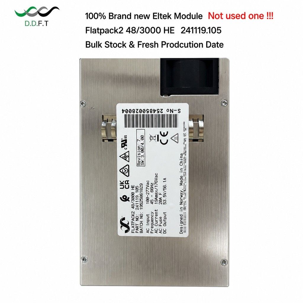 100% Original Brand New Eltek 48Vdc 3000W Module Flatpack2 48/3000HE ( P/N: 241119.105) Revision 7