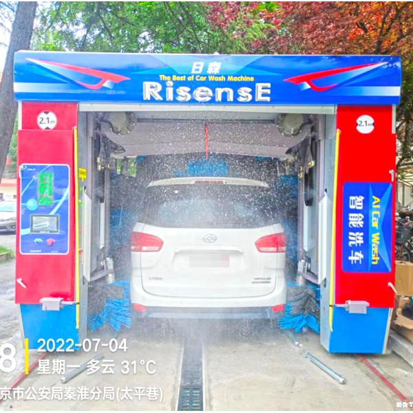 Risense 5 Brushes Full Automatic High Pressure Water Rollover Professional Automatic Car Wash Machine with air Dryer(CF-360)